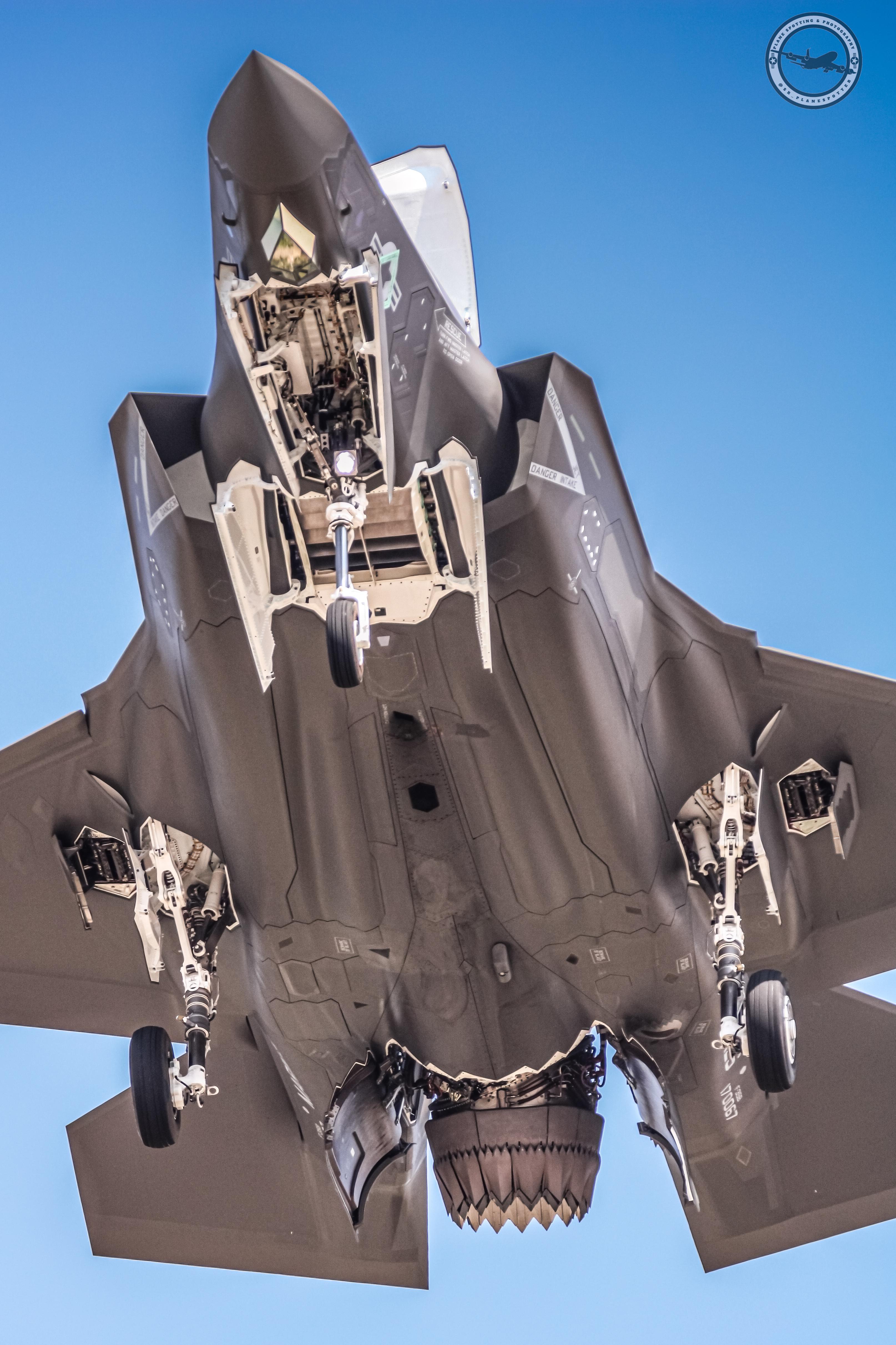 USMC F-35B passing directly over me after a test flight at the ...